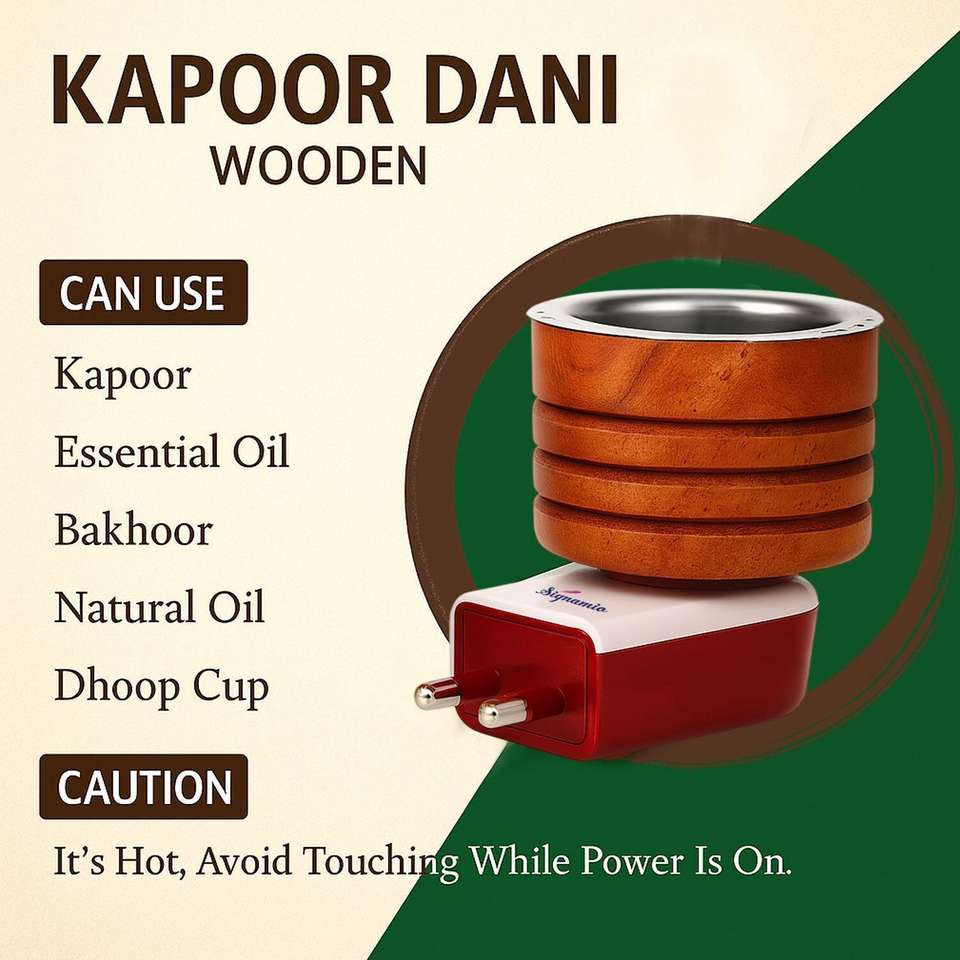 Signamio Electrical Camphor Diffuser, Burner,Kapoor Machine, Wooden ...