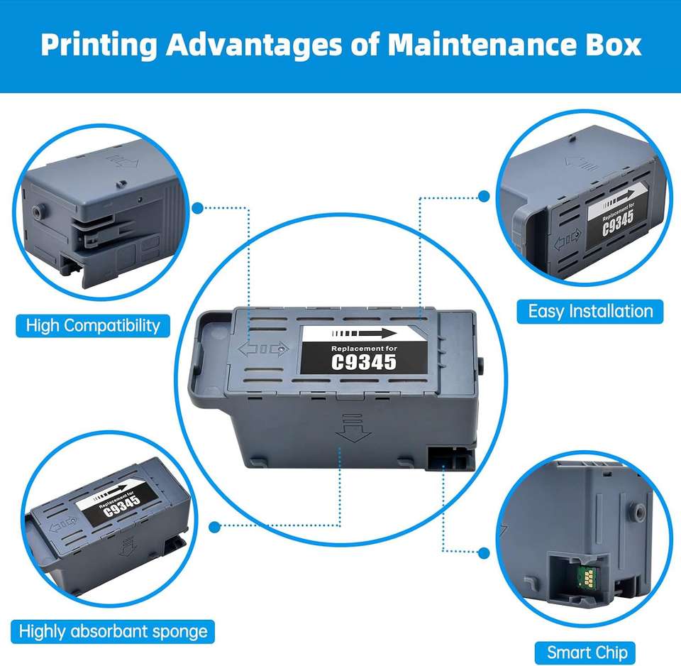 PRINTER PARTNER Maintenance Box C9345 for L15150, L15160 Ecotank Pro Et ...