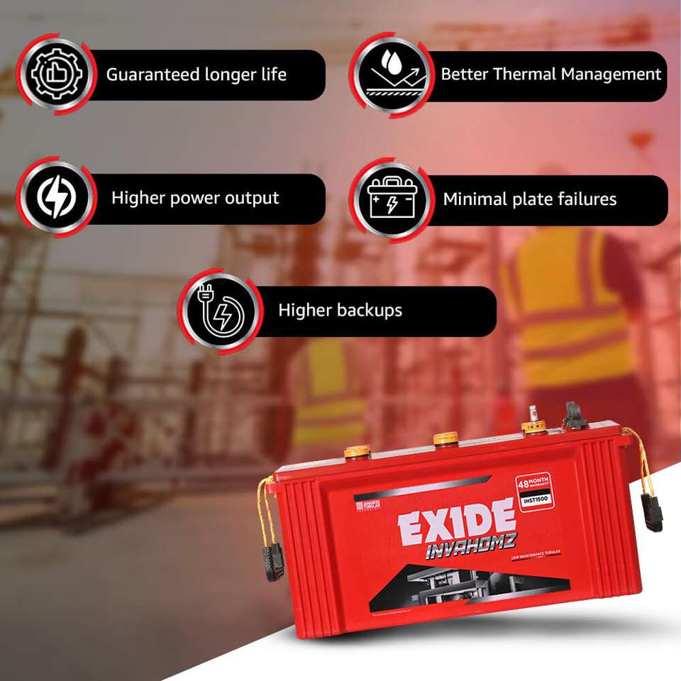 EXIDE 48 Months Warranty Tubular Inverter Battery Price in India - Buy ...