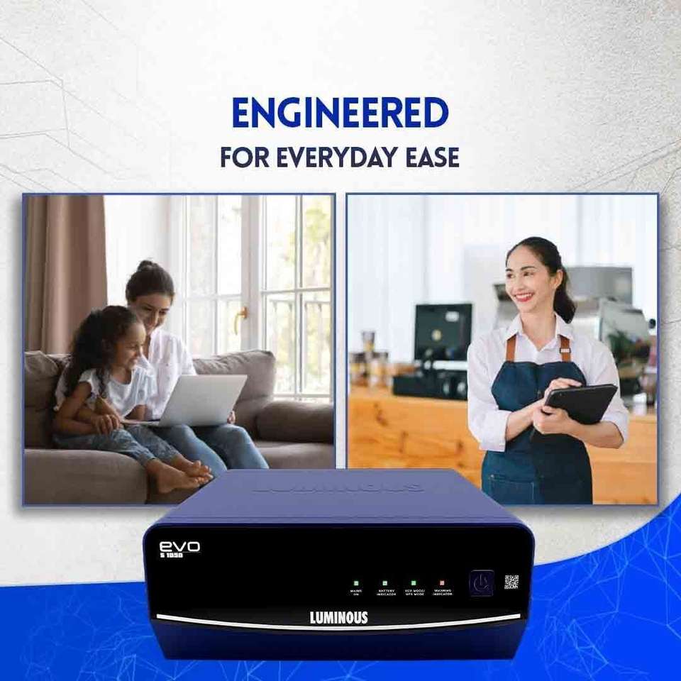 LUMINOUS EVO S 1050/12V Best inverter for Home And Office EVO-S-1050 ...