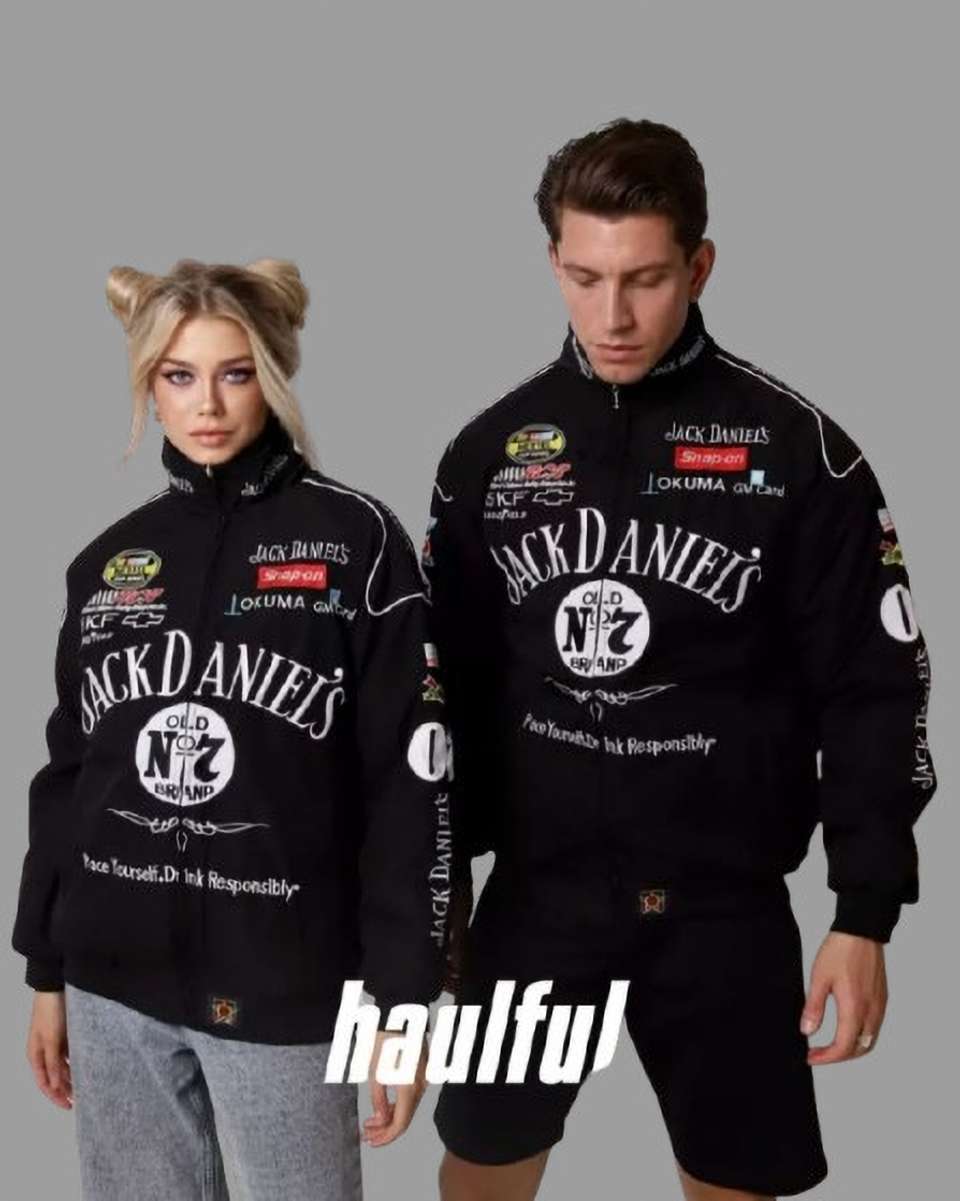 EXTREMEO Men & Women Graphic Print Biker Jacket - Image 6