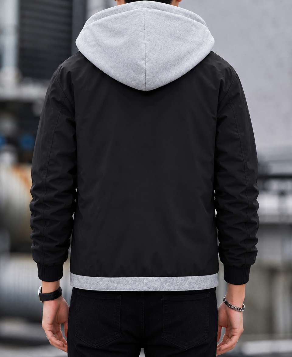 Plus91 Men Solid Bomber Jacket - Image 9