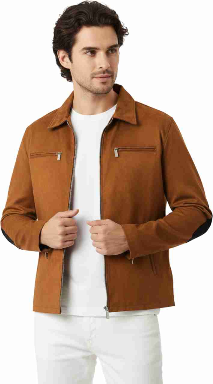 Leather Retail पुरुषों के लिए सॉलिड फुल स्लीव जैकेट - Image 5