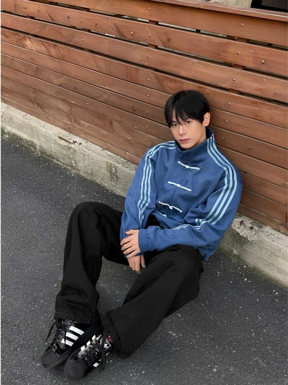 EXOTIX Men Striped Bomber Jacket - Image 9