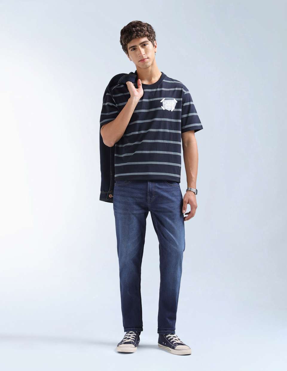 FLYING MACHINE Tapered Fit Men Blue Jeans - Buy FLYING MACHINE Tapered ...