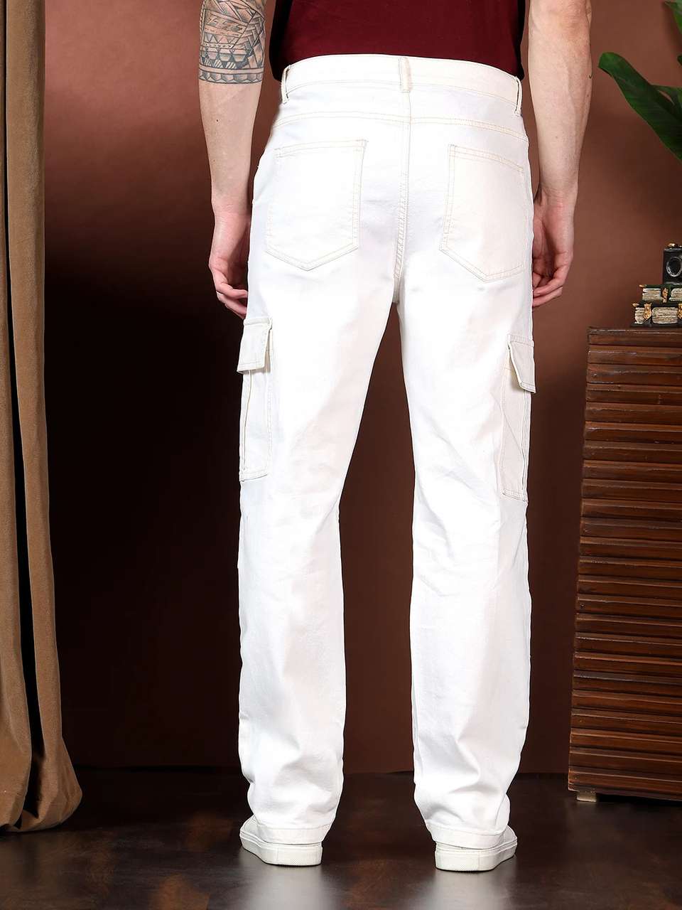 KOTTY Men White Mid Rise Jeans - Image 6
