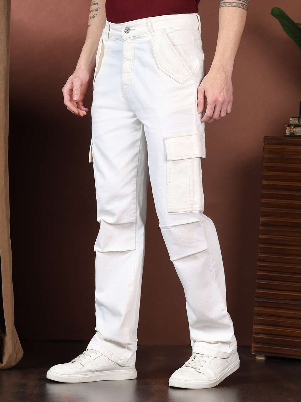 KOTTY Men White Mid Rise Jeans - Image 8