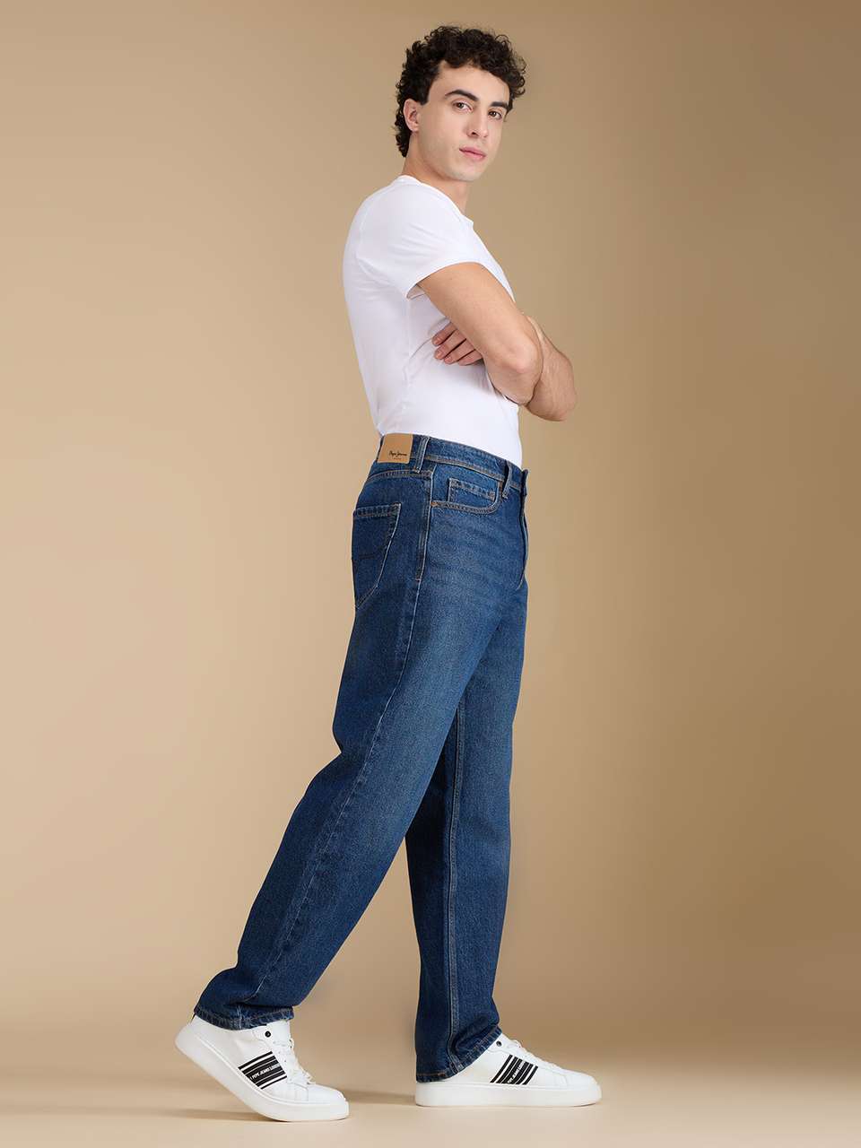 Pepe Jeans Men Relaxed Fit Mid Rise Blue Jeans - Image 9
