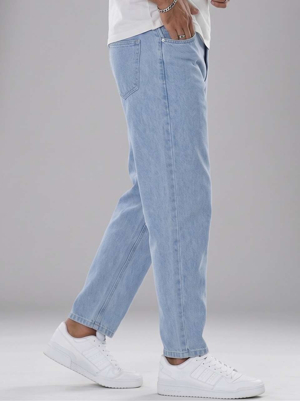gntrends Men Light Blue Jeans - Image 6
