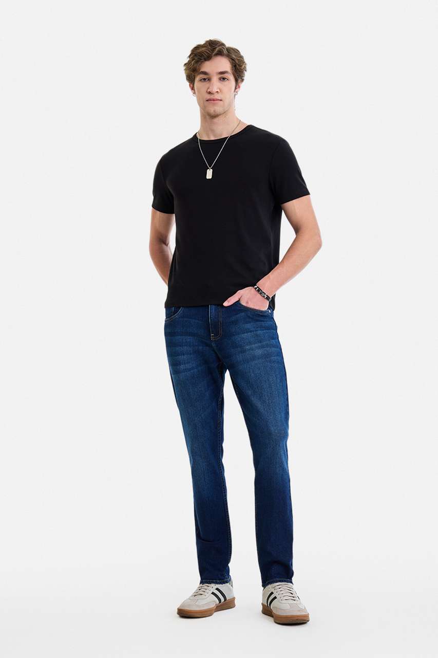 Snitch Slim Men Dark Blue Jeans - Buy Snitch Slim Men Dark Blue Jeans ...