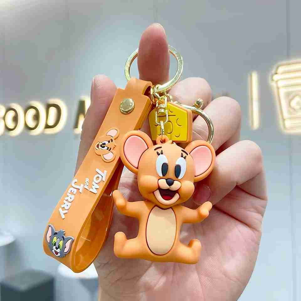 trendy toons Sentoor Kartoon Jerry Mouse Silicon Key Chain Price in ...
