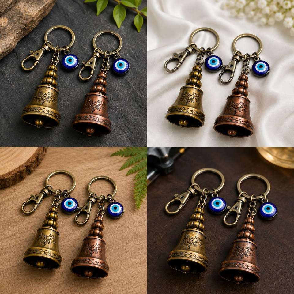 Playchic Guardian Bell Keychain for Bike & Motorcycle Keys Pack of 2 ...