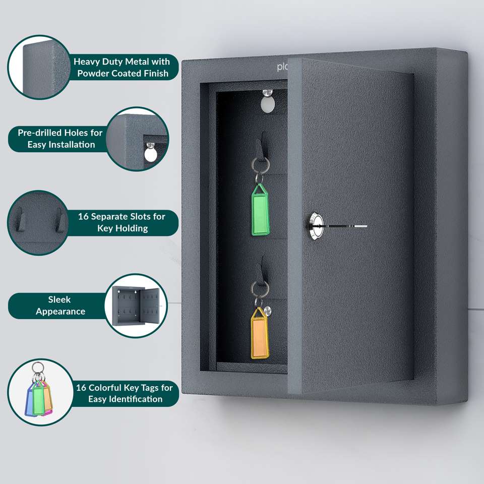 Gi Key Box Plantex GI Steel Key Storage Box/Key Cabinet with Lock for Home/Key ...