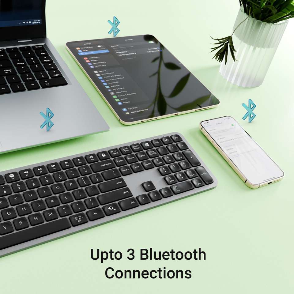 ZEBRONICS K5002MW Wireless, Bluetooth Handheld Desktop Keyboard ...