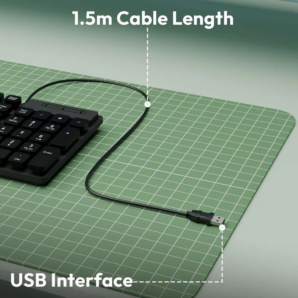ZEBRONICS ZEB K03 Wired USB Standard Laptop Keyboard Compatible with ...