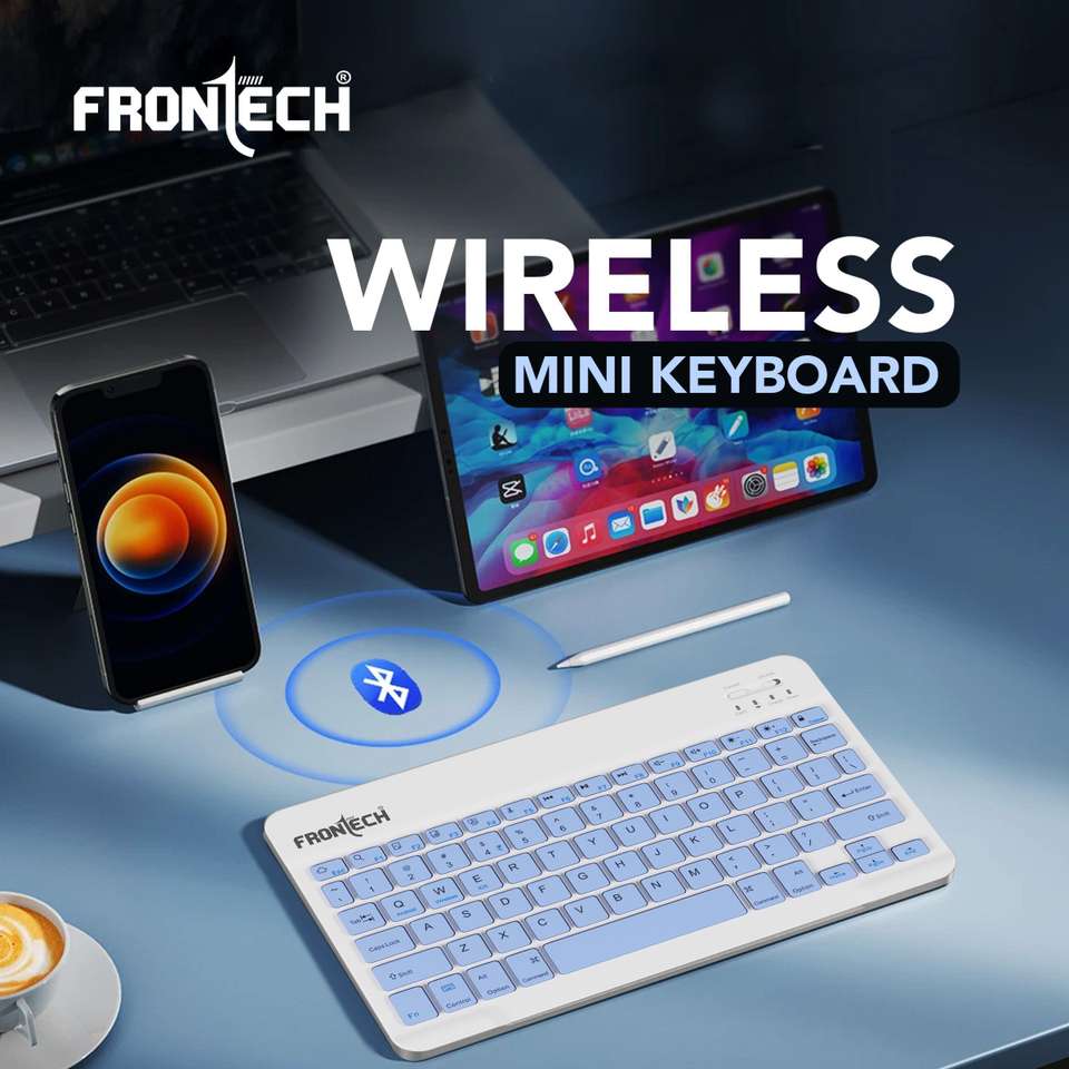 Frontech Wireless Mini Keyboard | 78 Functional Hot Keys | 120mAh