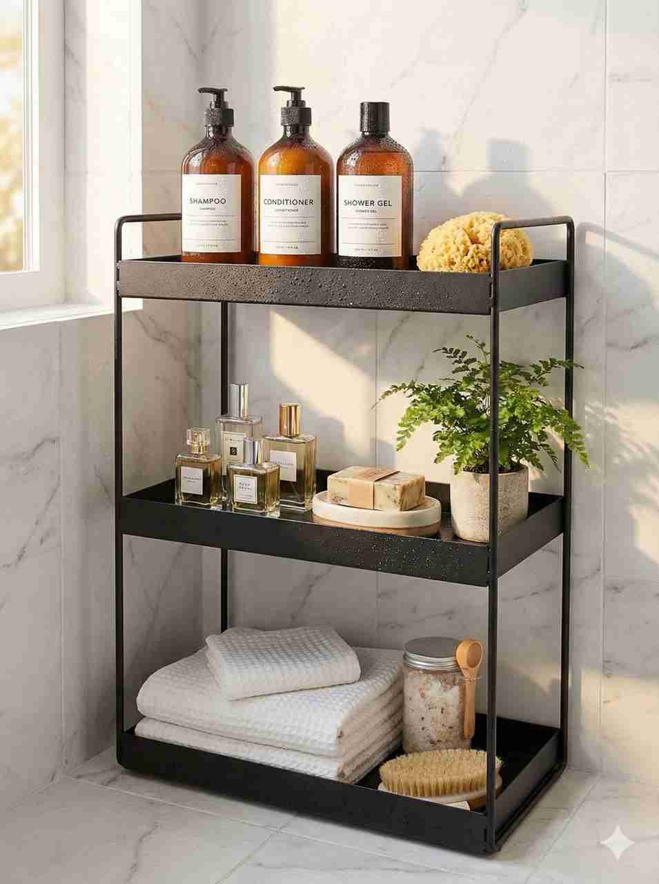 Kicken Rak Flipkart SmartBuy Containers Kitchen Rack Steel 3-Tier Metal Spice Rack ...