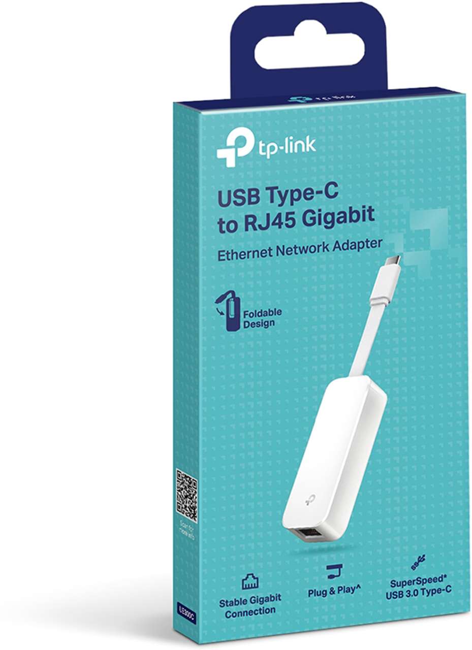 Computer Network Adaptor TP-Link USB Type-C to RJ45 Gigabit Ethernet Network Adapter UE300C ...