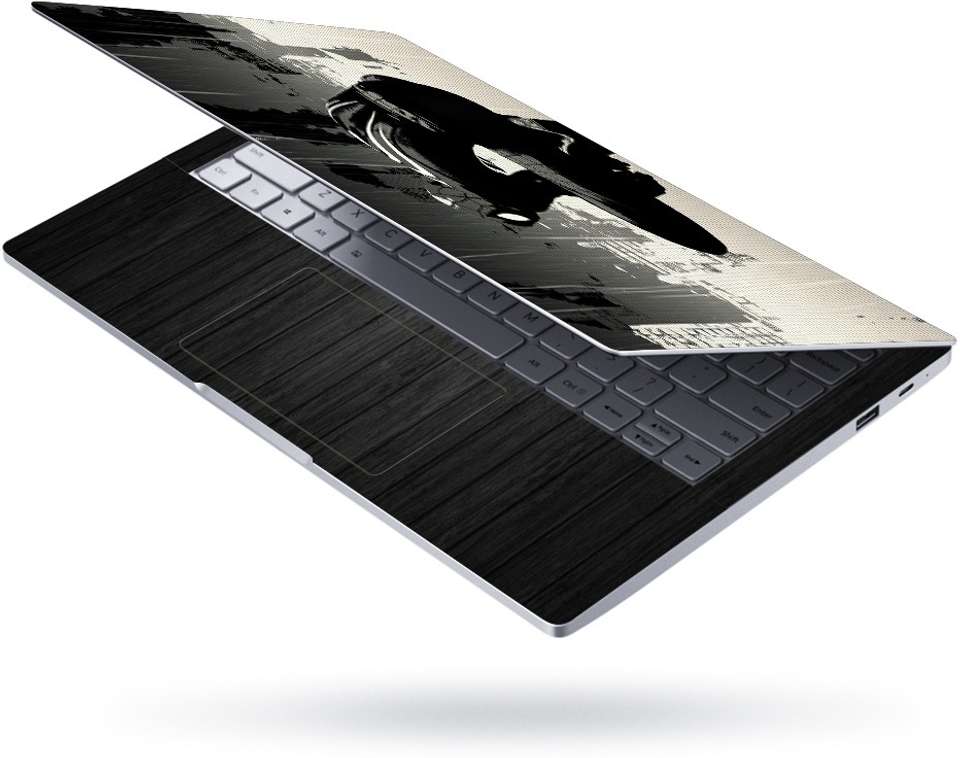 INDIA SHOPERS Full Body Laptop Skin For 14 to 15.6 inch Laptop - Black ...