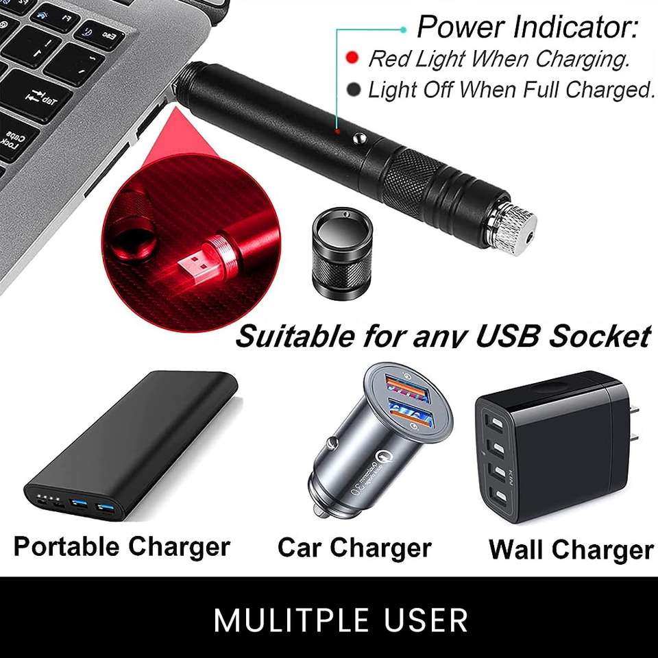 HANNEA Red Laser Pointer, 2000m USB Rechargeable - Image 7