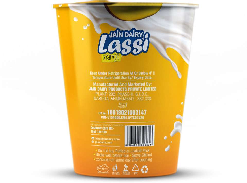 JAIN DAIRY Mango Sweet Lassi Price in India - Buy JAIN DAIRY Mango ...