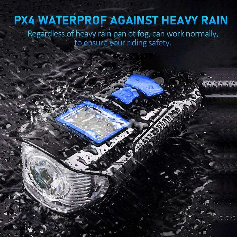 SHIVEXIM 3 in1USB Rechargeable LED Cycle Light Cycle Speedometer and ...