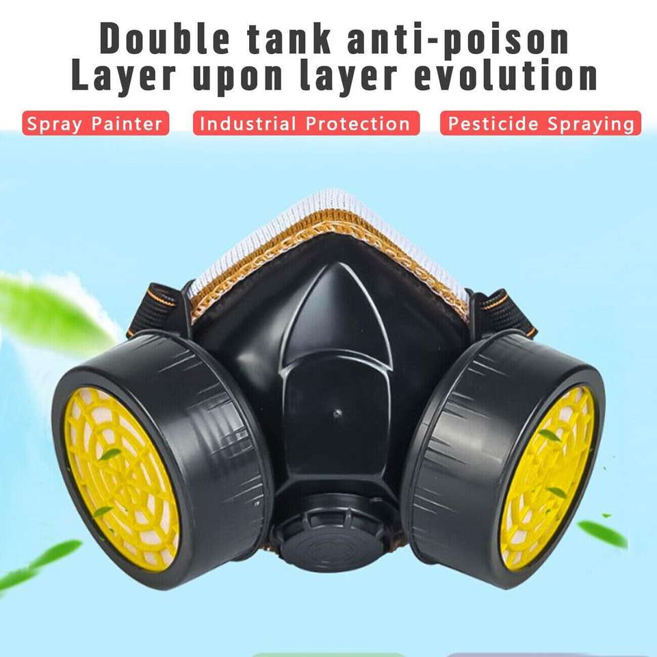 SHIVEXIM Paint Spray Protection Mask Respirator Silicone Antivirus Half ...