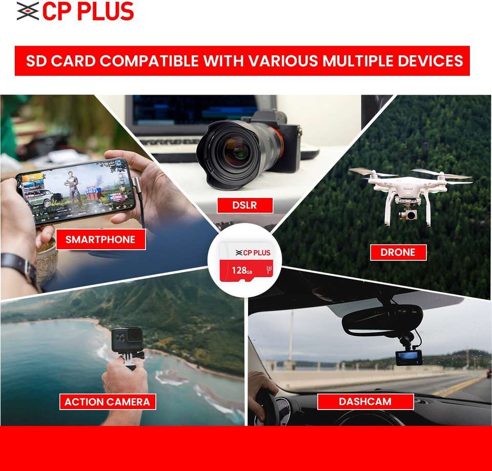CP PLUS CP-NM128 128 GB MicroSD Card Class 10 70 MB/s Memory Card ...