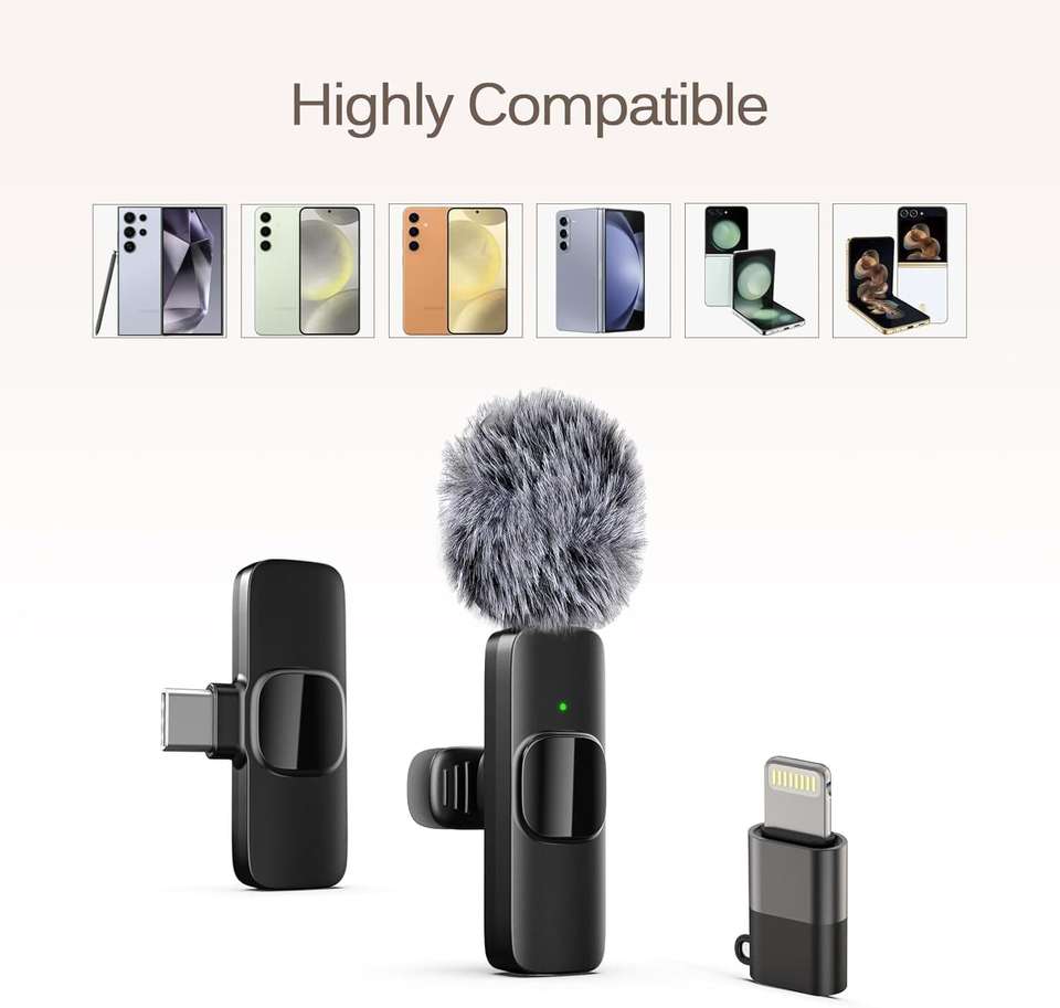 Youthvilla K9 Furry Lavalier Dual Wireless Microphone - Image 9