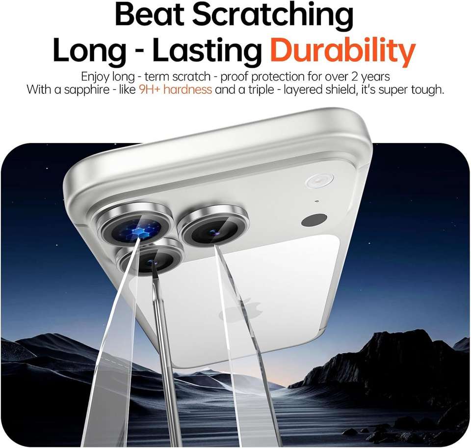 Girind Camera Lens Protector for iPhone 17 Pro, iPhone 17 Pro Max ...