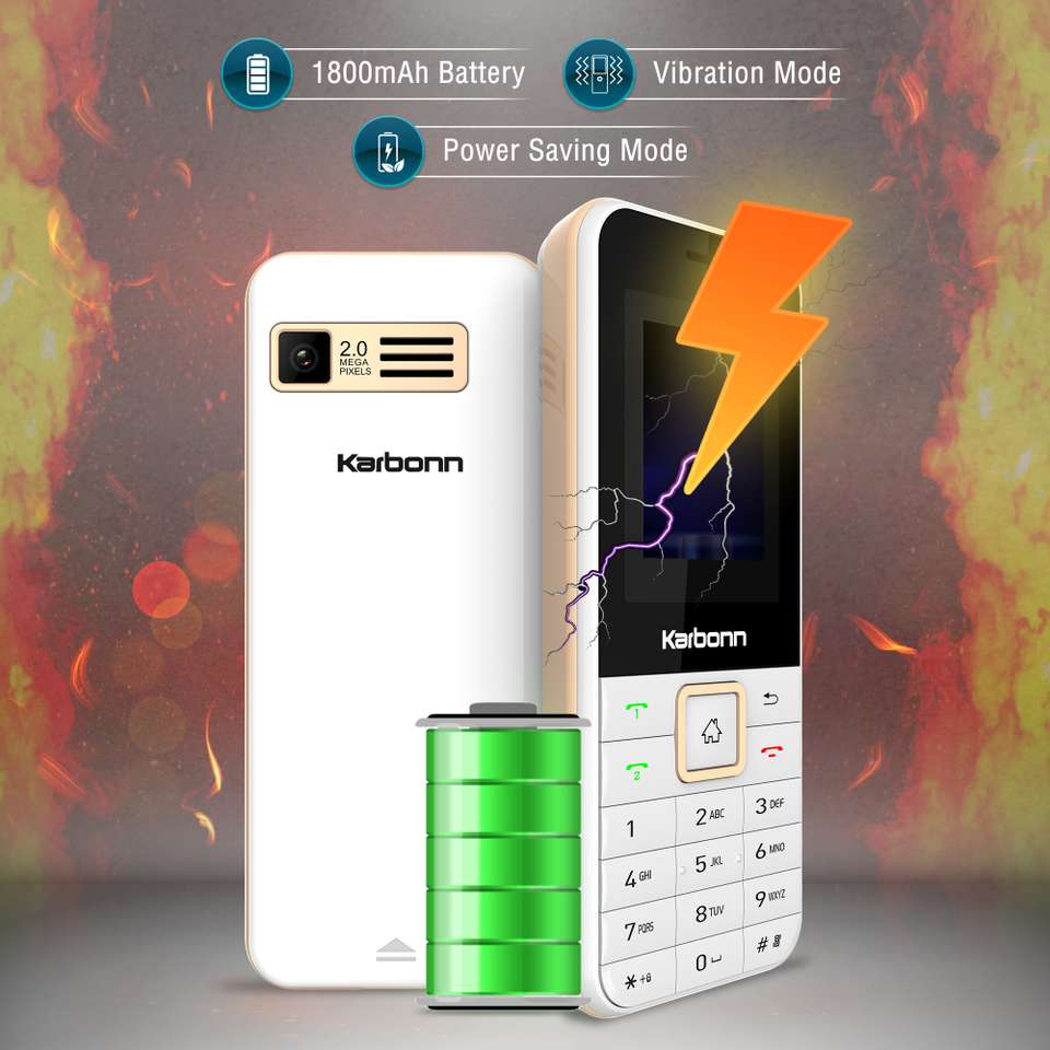 KARBONN K9 Dual Sim Keypad Mobile|1800 mAh Battery|Expandable Memory up ...
