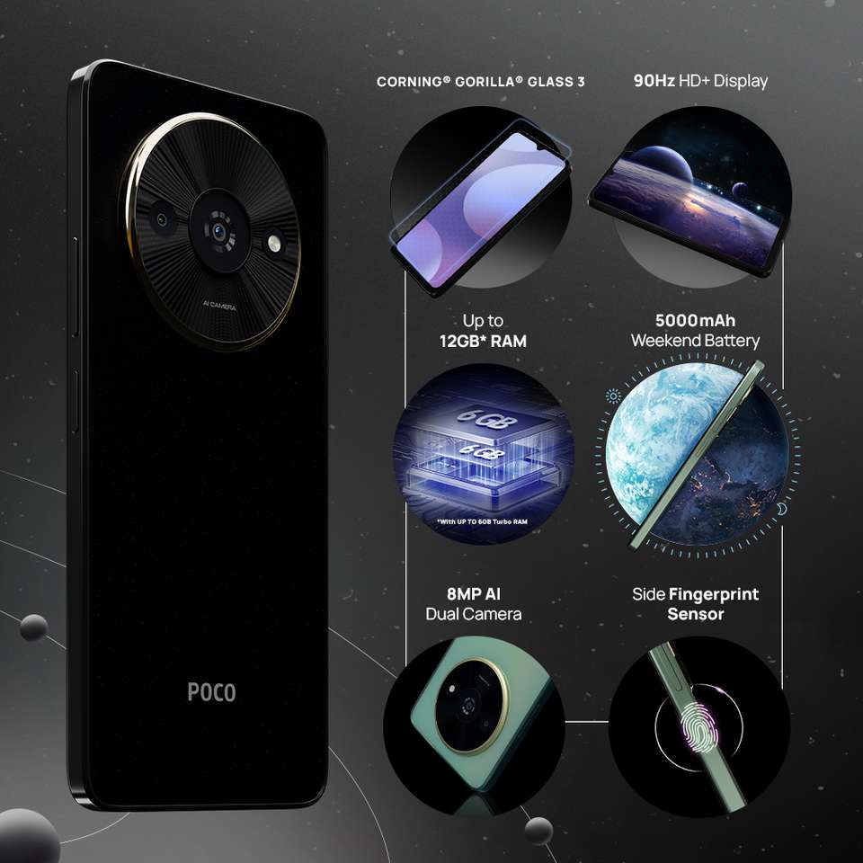 POCO C61 (128 GB Storage, 6 GB RAM) Online at Best Price On Flipkart.com