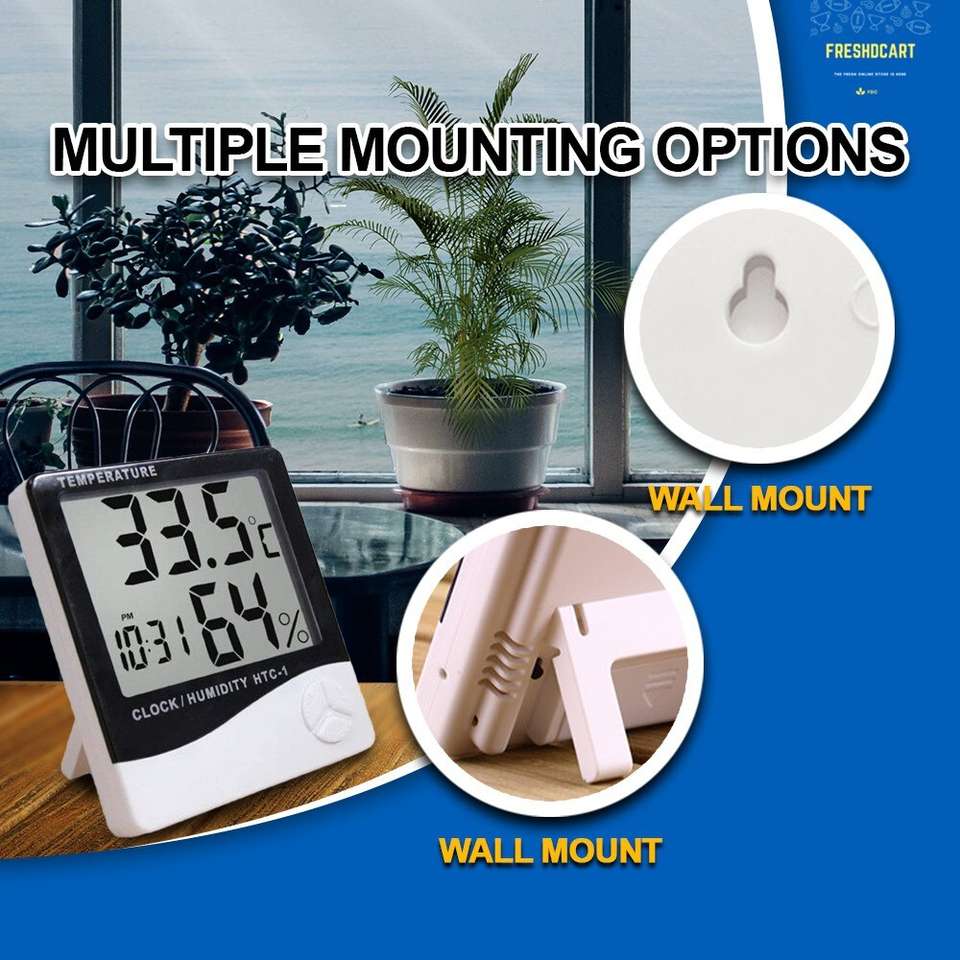 FreshDcart Measurement Room Temperature Device Meter Humidity Monitor ...