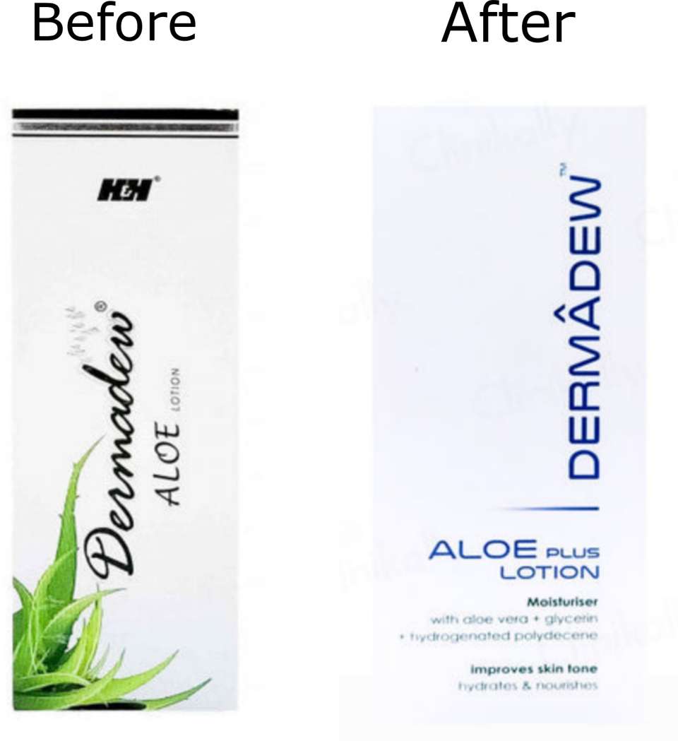 Dermaide Dermadew Aloe Lotion for skin moisture, 50ml - Pack of 2*50ml - Price ...