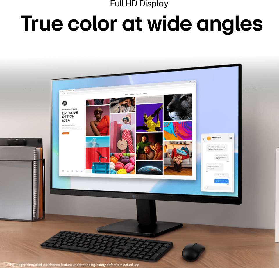 LG MR400 68.58 cm (27 inch) Full HD LED Backlit IPS Panel with 3-Side ...