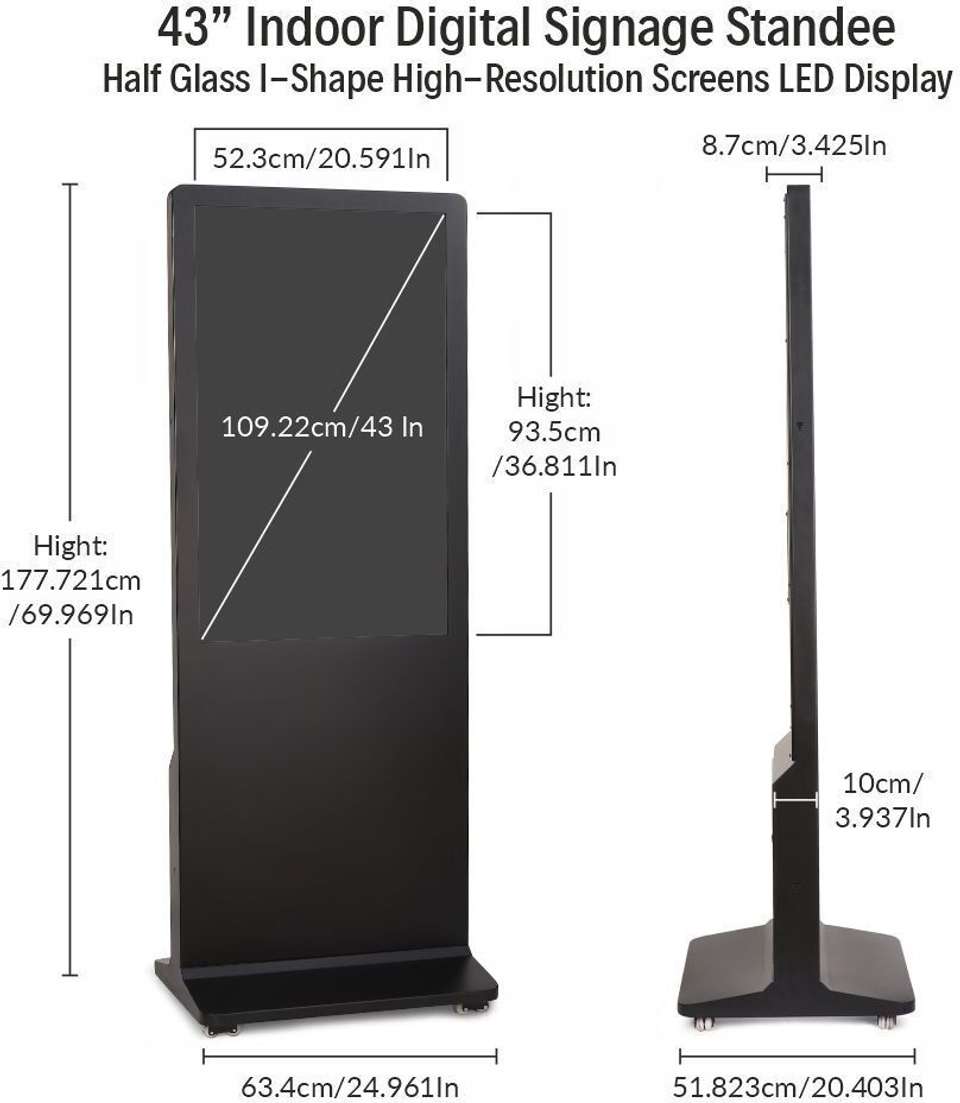 LIMEBERRY Digital Signage Standee Projector Screen Kiosk Advertisement ...