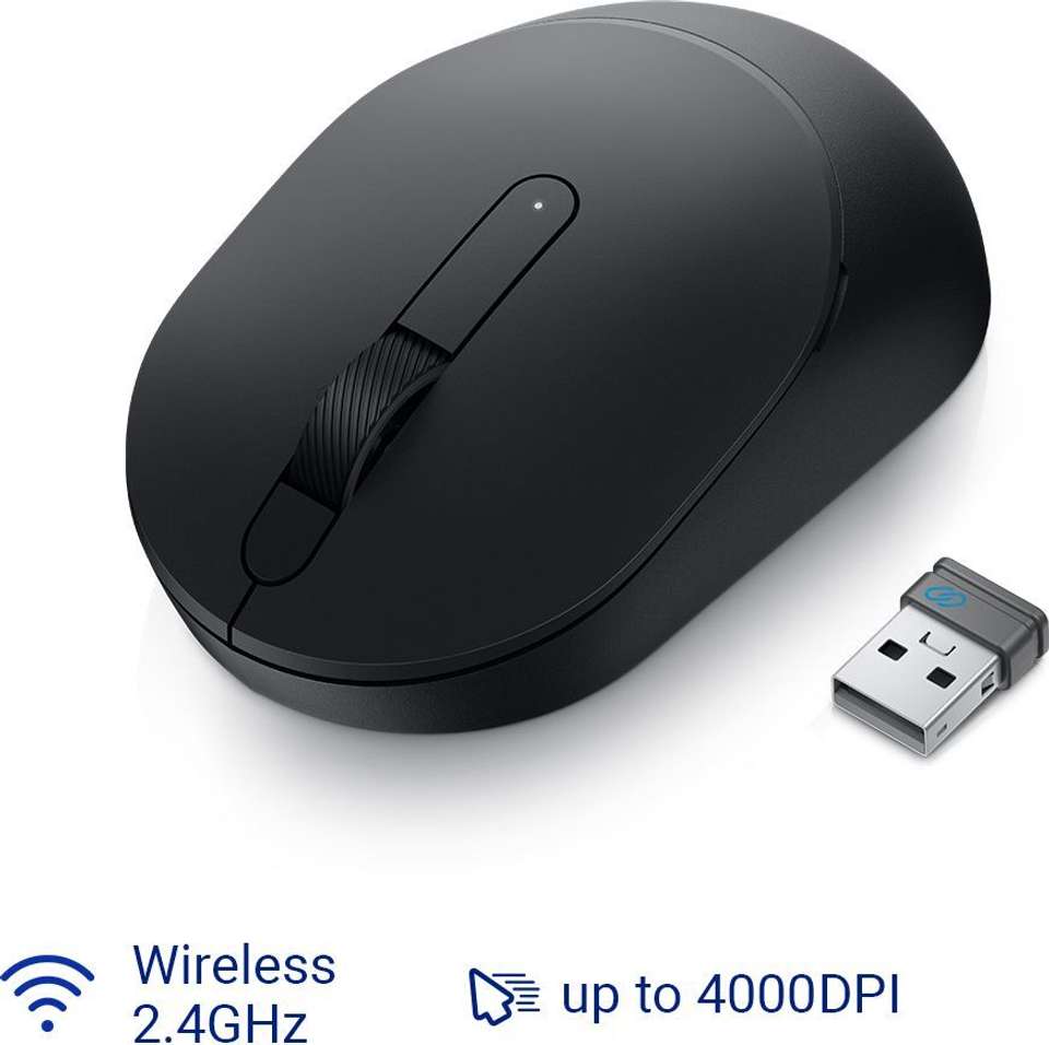 DELL MS3320W Ambidextrous Optical Mouse 1600 DPI, Multidevice ...