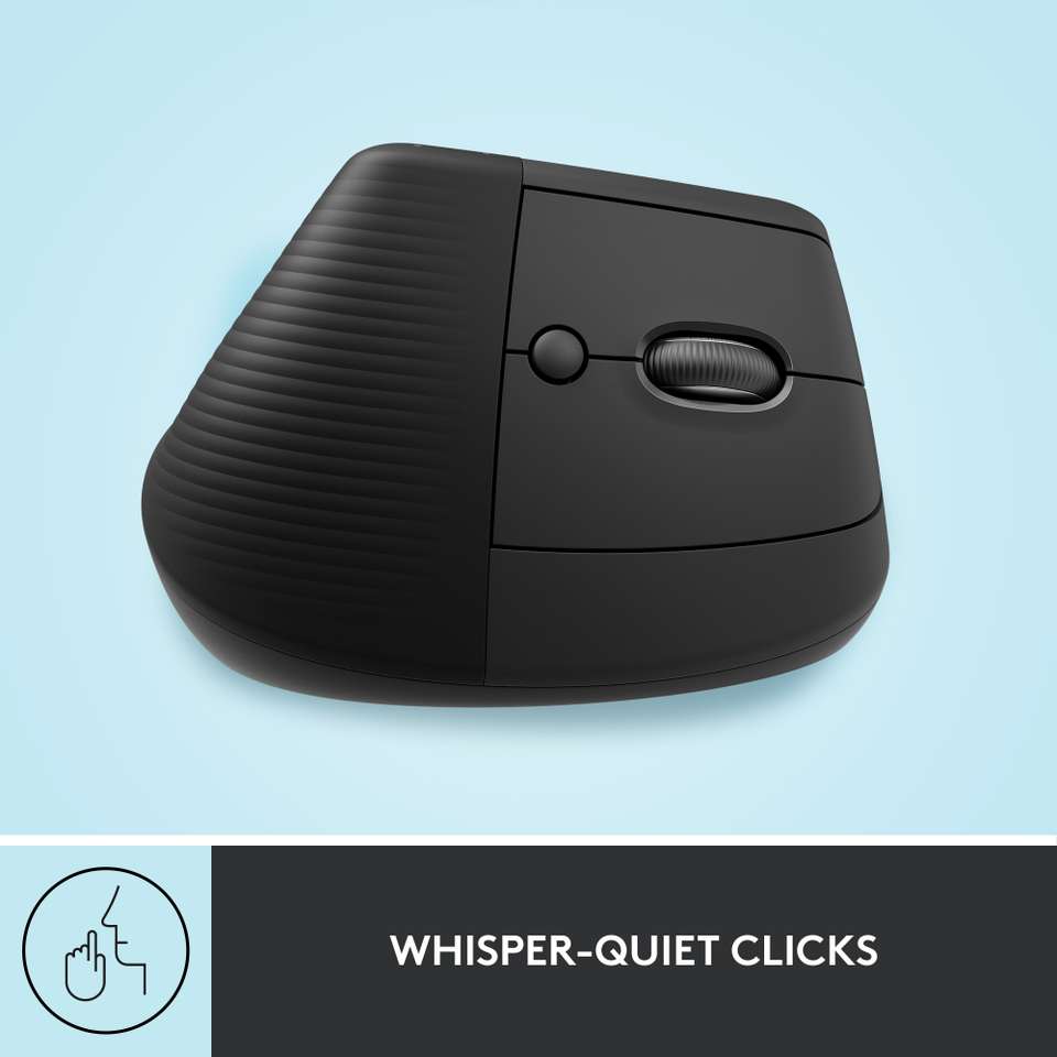 Logitech Lift Multi Connect Logitech LIFT / Vertical Ergonomic, Multi-Device (Upto 3 Device ...