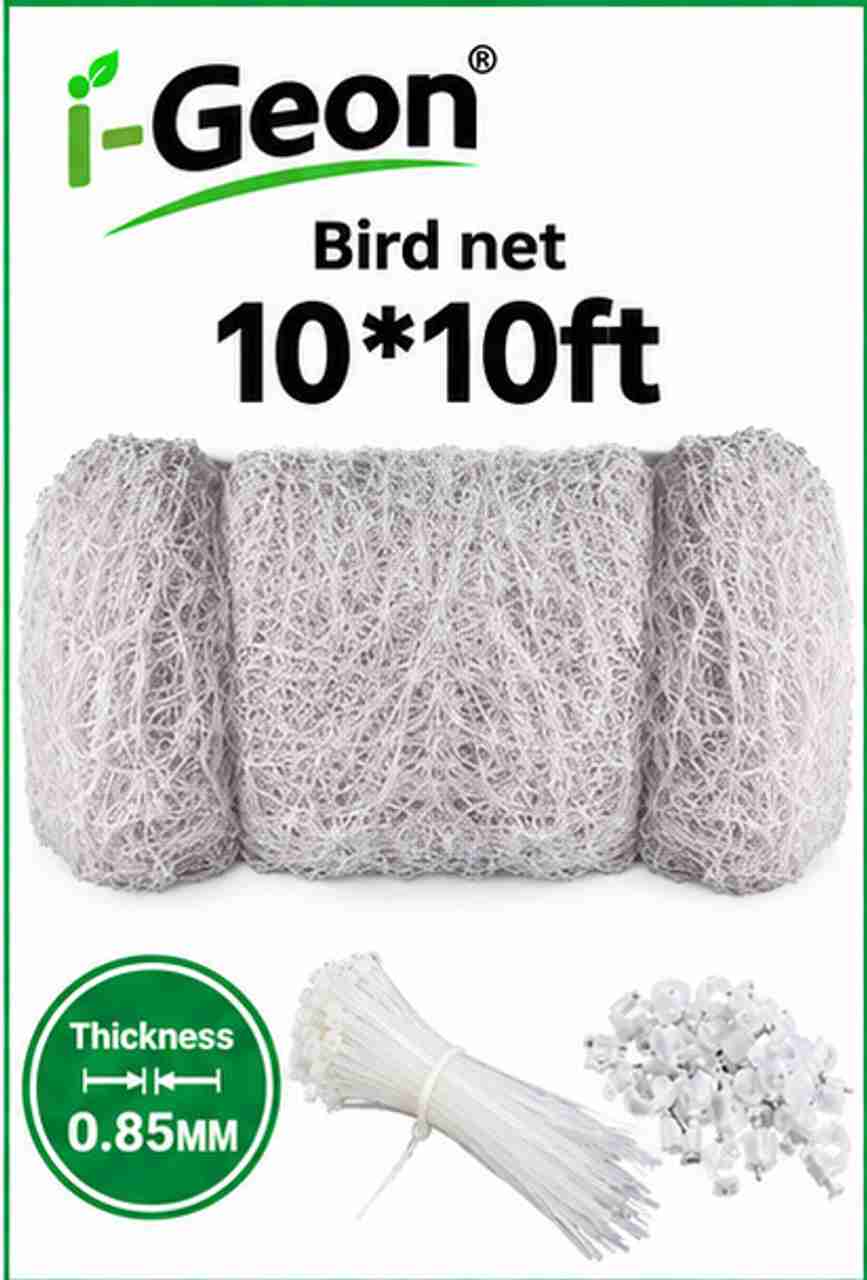 I Geon Bird Netting for Balcony, Windows, and Garden 10ftx10ft Cable ...