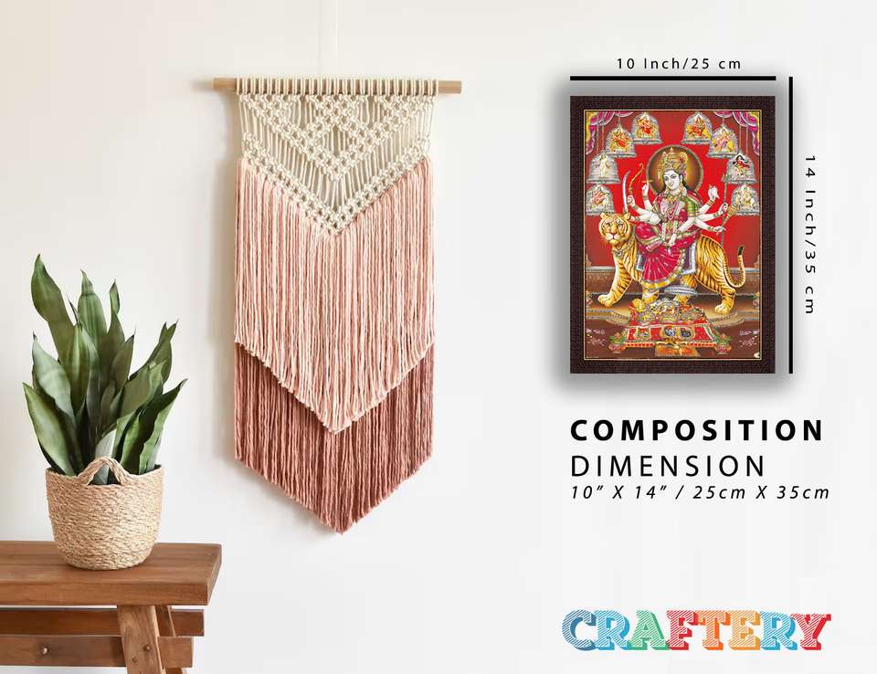 craftery Durga Maa | Ambe | Sherawali | Nav Durga | 9 Form On Tiger ...
