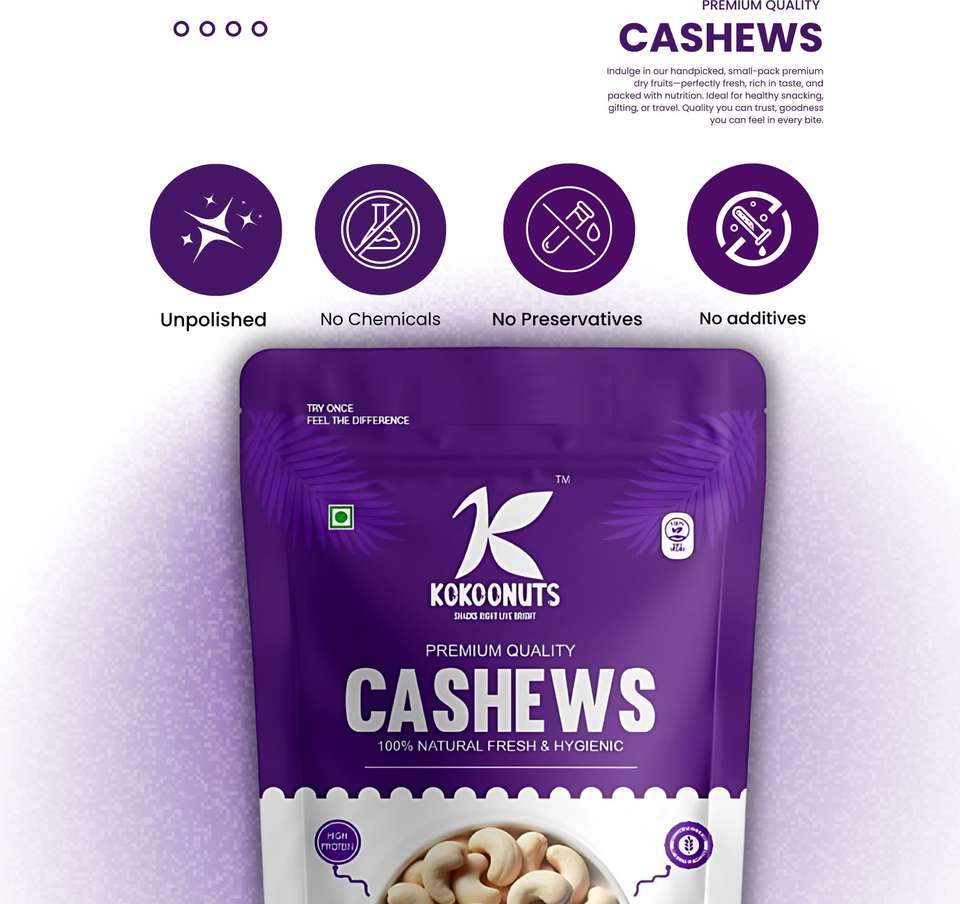 Kokoonuts Premium Jumbo Grade whole cashew nuts W180 1kg Cashews Price ...