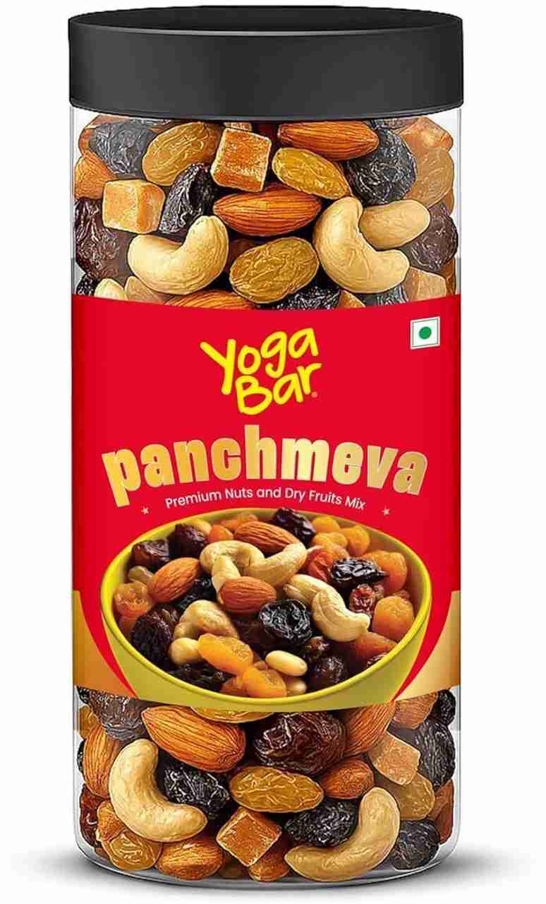 Yogabar Panchmeva Premium Nuts and Dry Fruits Mix | Almonds | Cashews ...