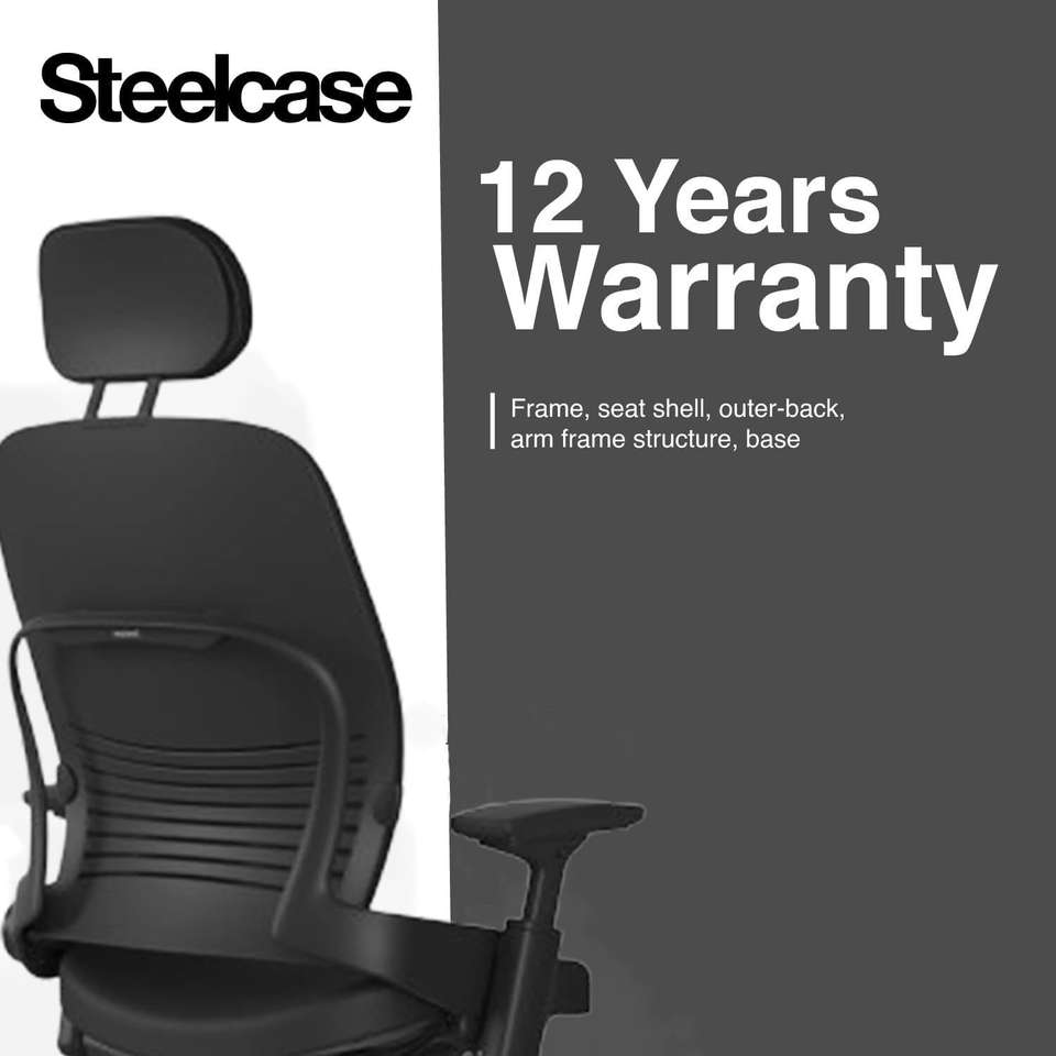 Steelcase Steelcase leap chair without headrest Leather Office ...