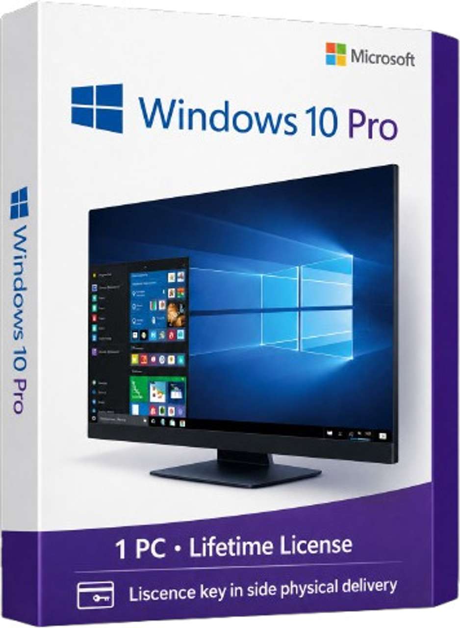 MICROSOFT Windows 10 Pro Lifetime License Keycard 32/64 bit (1 Pc/1 ...