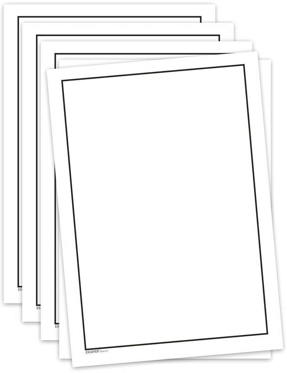 Flipkart.com | ESCAPER ESCAPER Plain Elegant Border A4 Sheets,Unruled ...