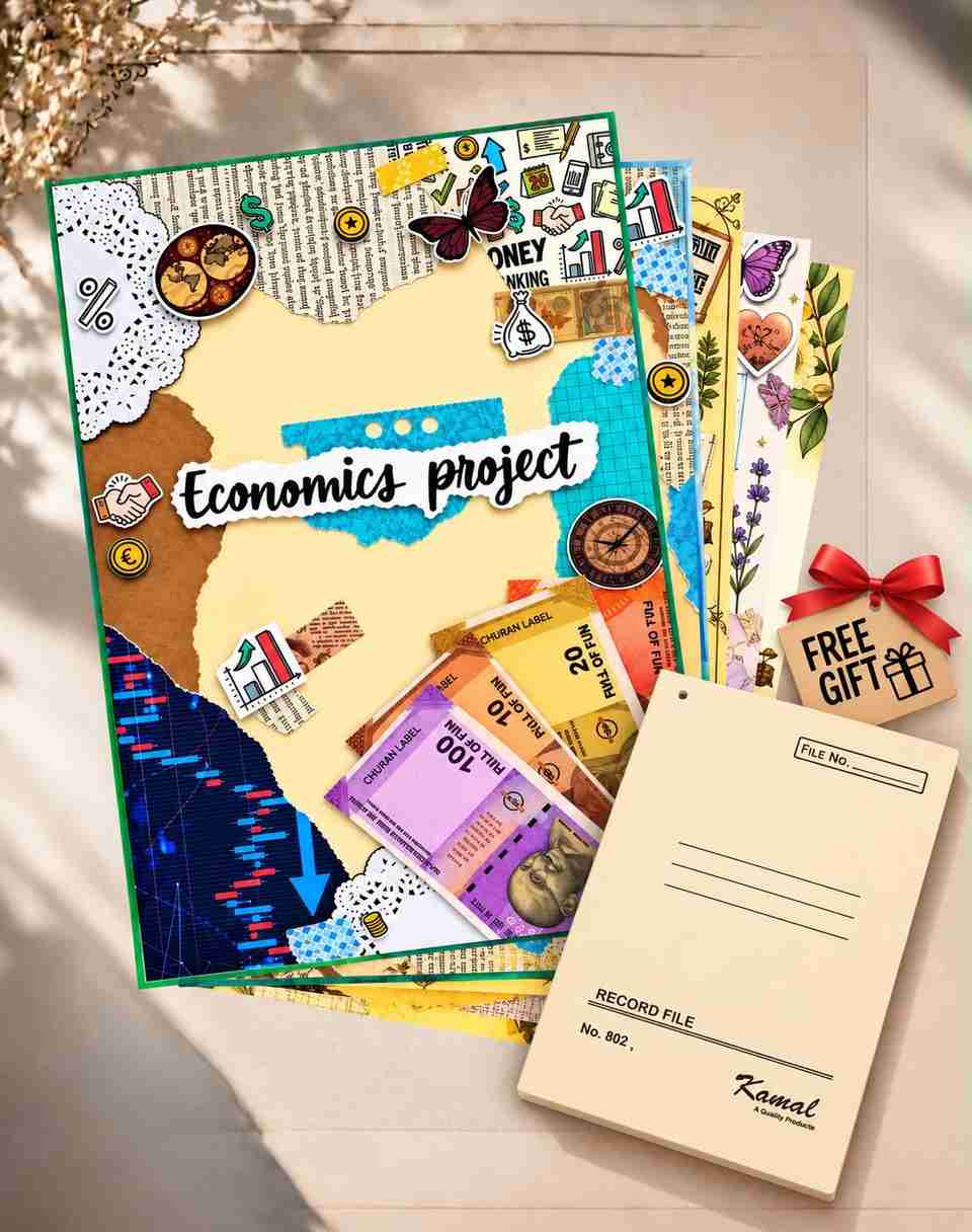 Flipkart.com | ZOWEARA Economics 20 Project Pages Bundle | 20 A4 ...