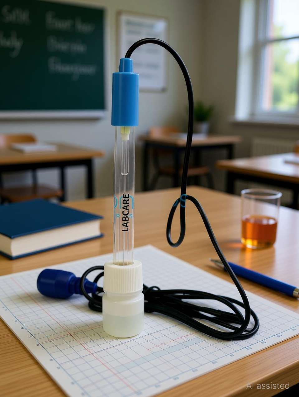 Ubreakable Paper labcare Acrylic Unbreakable Body pH Electrode for Laboratory Use (0 to ...