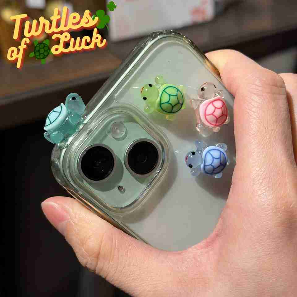 Turtle Pack SHILPRI CREATIONS Lucky Turtle Pack of 4 Random Colors Cute Mini Resin ...