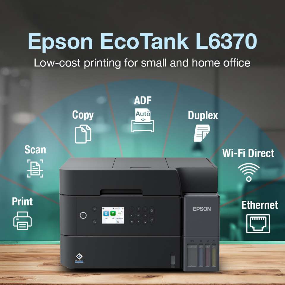 Epson EcoTank L6370 Multi-function Color Inkjet Printer - Epson ...