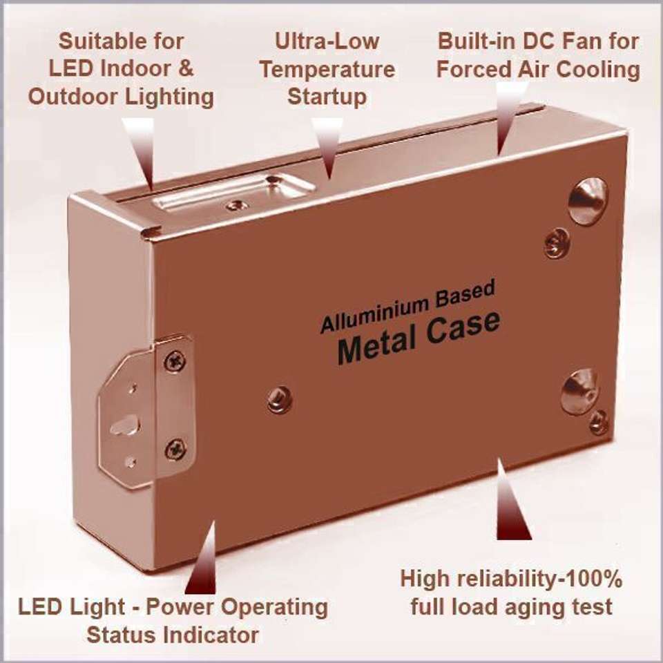 Hilight Rainproof 12V 600W (50Amp) DC Power Supply for LED Strip Light ...